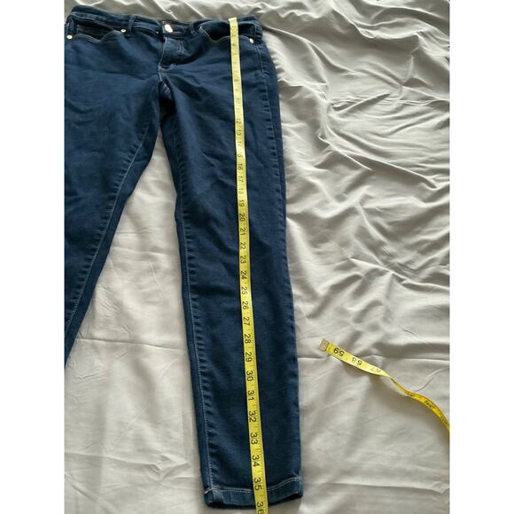 Anne Klein Stretch Lion Head Mid Rise skinny Ankle Jeans Sz 10 - Picture 7 of 8